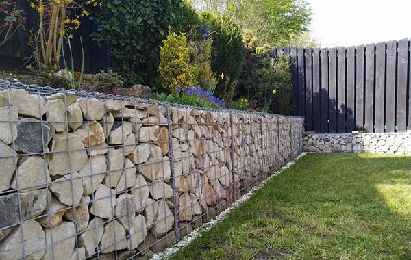 Clôture en gabion à Wattrelos